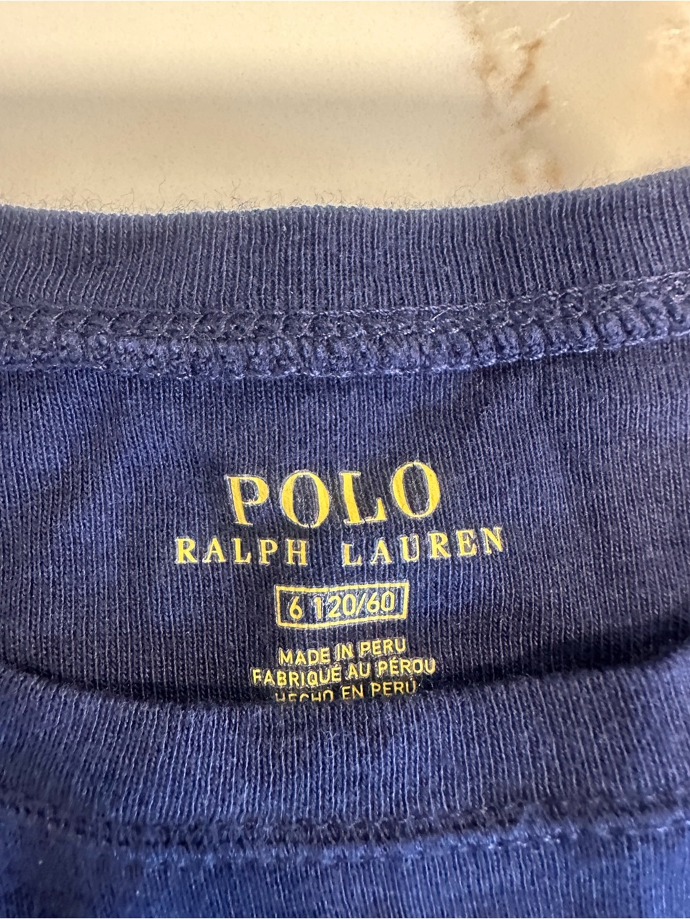 Polo by Ralph Lauren Navy Blue Long Sleeve Tee